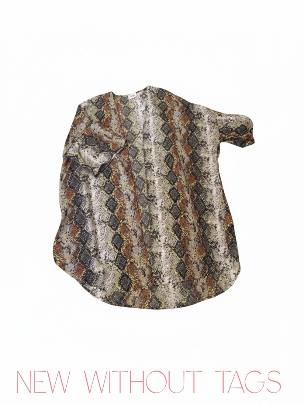 Texas True Threads Snake Print Kimono Duster – Size Small - NWOT